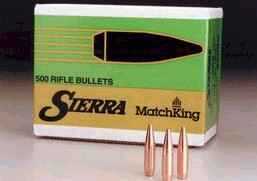 Sierra 338 Caliber .338 Diameter 250 Grain HP Boat Tail Matchking 50 Count